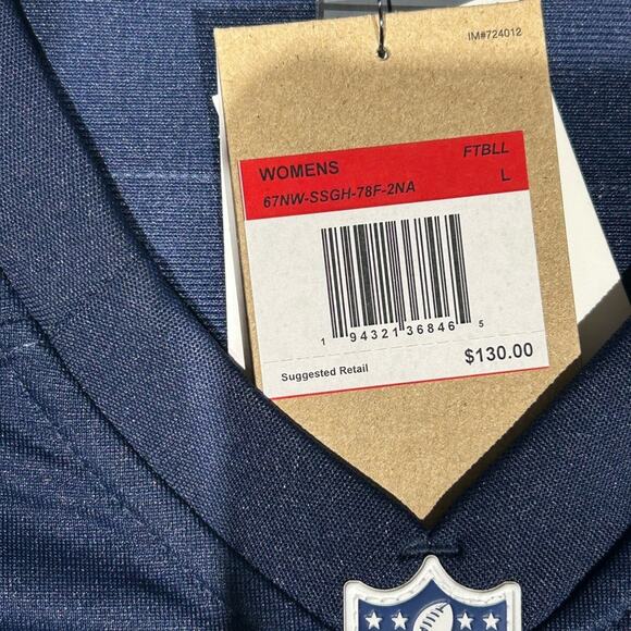 Seattle Seahawks Russell Wilson Jersey #3 Nike On Field Womens Large Blue Green - Picture 6 of 6